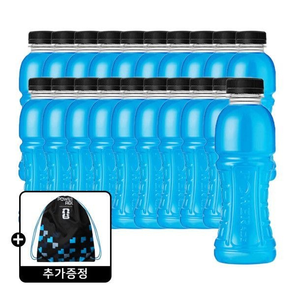 파워에이드 파워에이드 마운틴블라스트 무라벨 355ml 20페트 +(증정)파워에이드 포터블 슈즈백