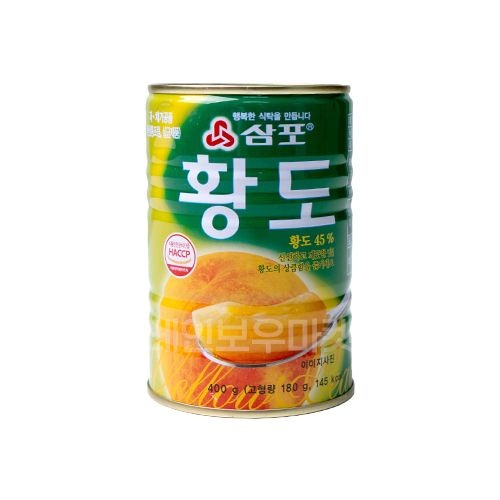 [롯데백화점]  삼포 황도슬라이스 1박스 (400g x 24개입)