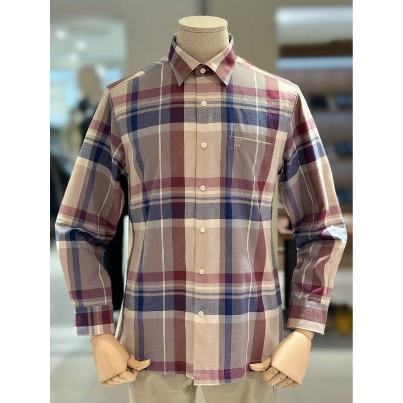 닥스 셔츠 닥스 DAKS 메세지카드+사은품면혼방 체크남방 DMP3SHCL141-I1 575233