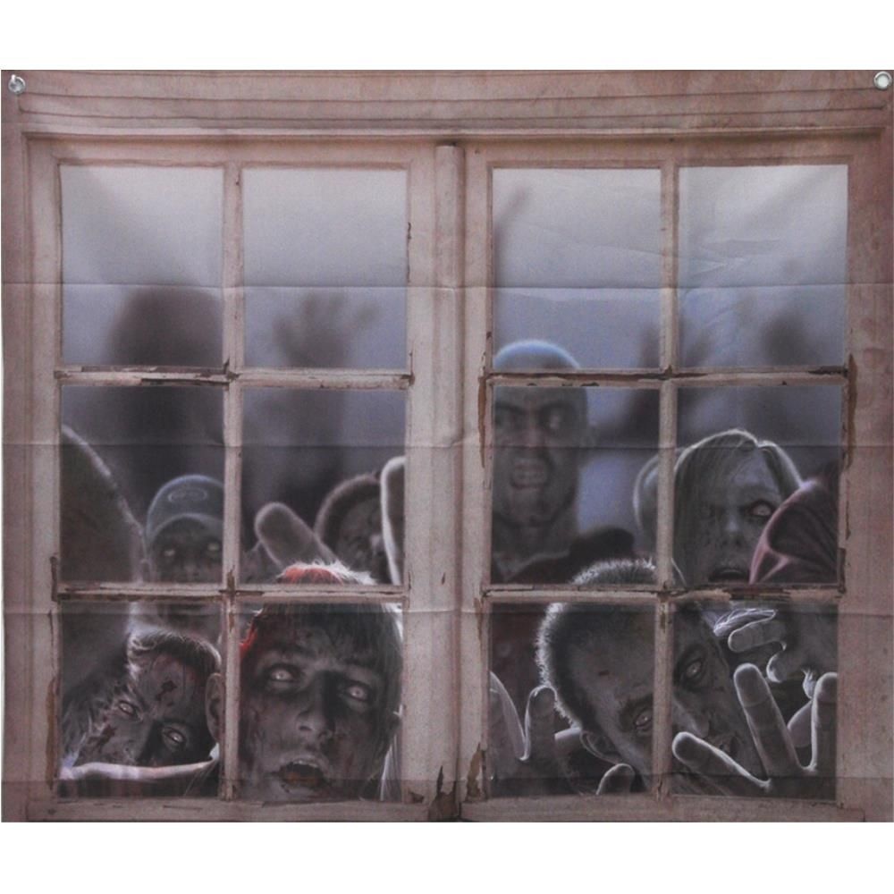 현대협력업체 방탈출 할로윈 공포 호러 좀비 창문 벽장식 술집 현수막 카페 축제