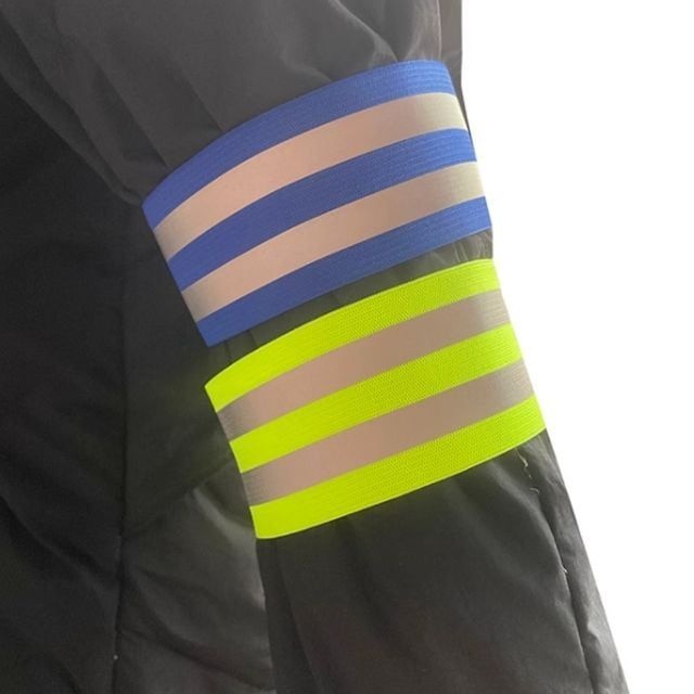 수입제품 야광띠 야광완장 반사띠 형광밴드 2줄 주차차단기 겨울정비복 차량진입판 일체형방한복 배달방한복