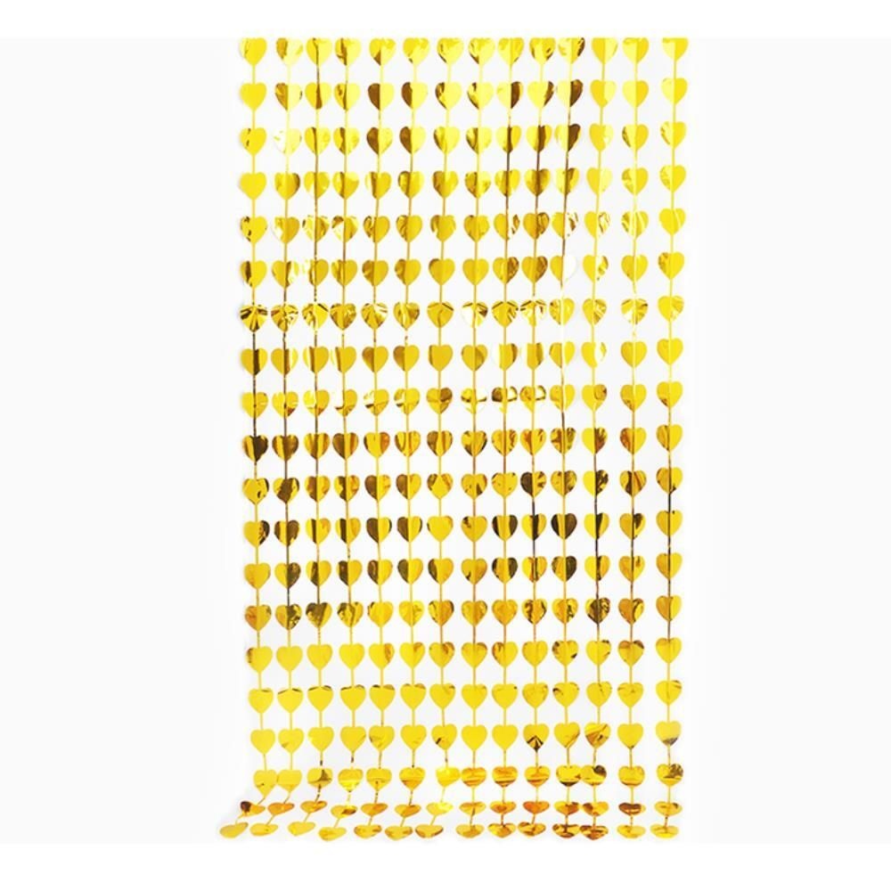 현대협력업체 홈파티 포토존 벽장식 골드은박 커튼 하트가랜드 이벤트 브샤 차박