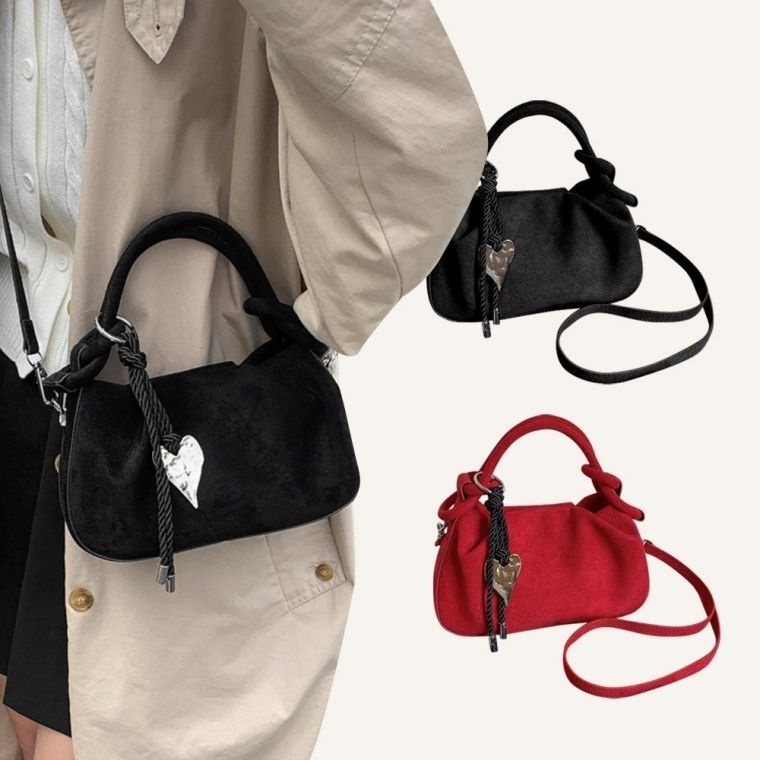 스웨이드 미니 크로스백 가방 겨울 핸드백 토트백 데일리백 대학생가방 캐주얼 키링 클래식