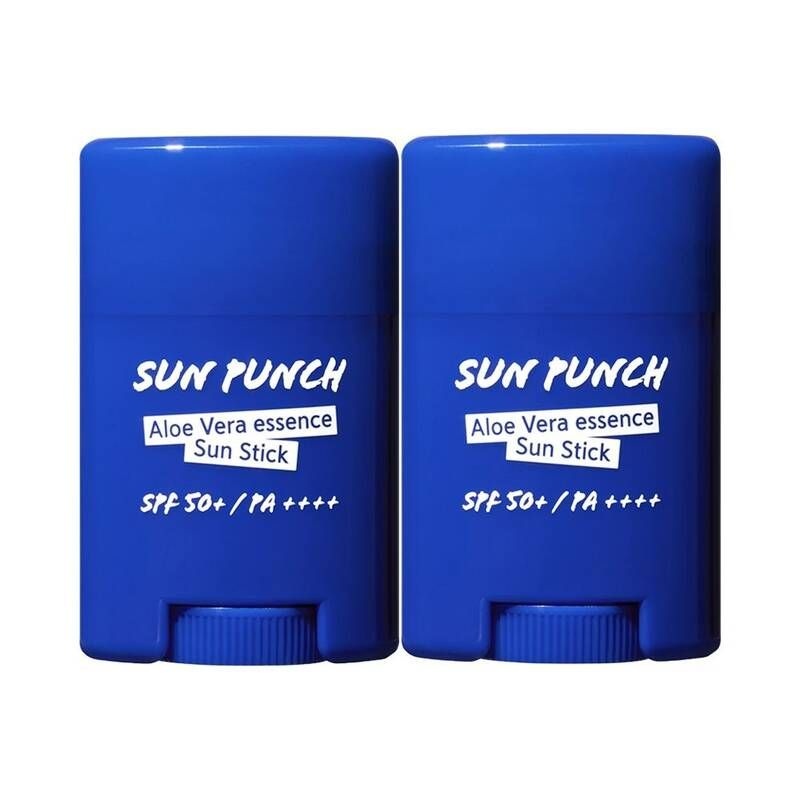 꽃을든남자 필수뷰티 꽃을든남자 선펀치 알로에베라 선스틱 15gx2개 자외선차단 SPF50 순한 저자극 썬블록
