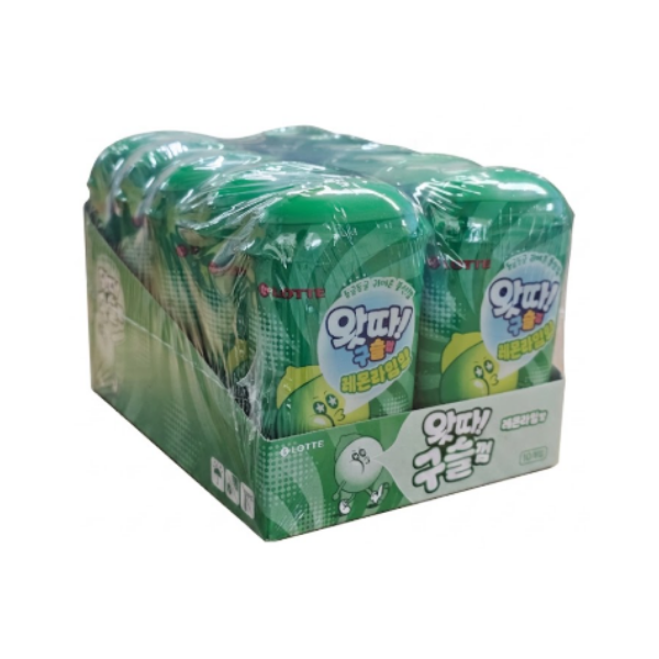 롯데 롯데리아 롯데 왔다 구슬껌 레몬라임향 15g x 10개