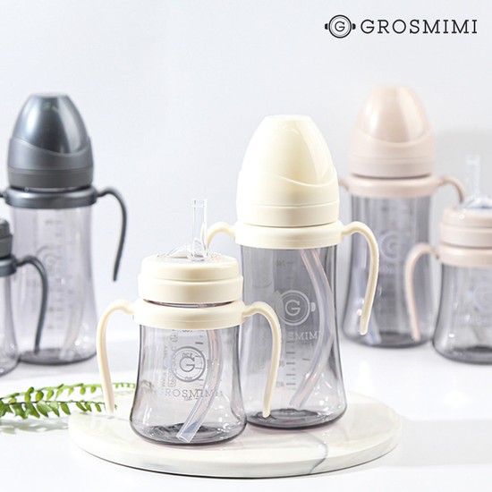 그로미미 다크시리즈 PPSU 빨대컵 유아컵 아기물병 300ml