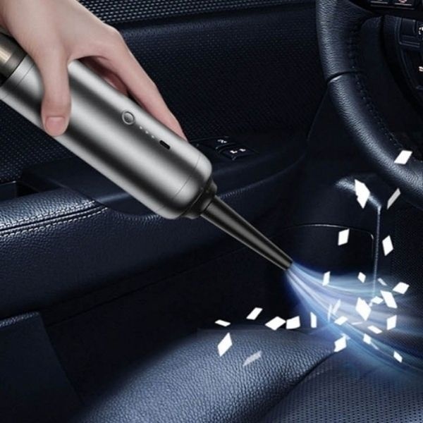 미니 사이즈 휴대용 청소기 원터치 먼지통 대용량 파워 배터리 강약 조...