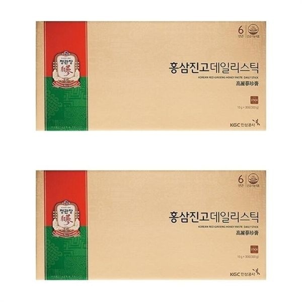 정관장 홍삼진고 데일리스틱 10g 30포 2박스 FWS2