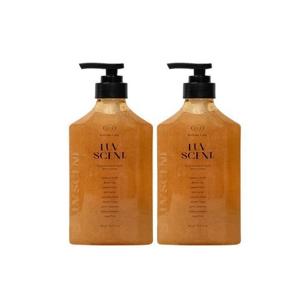 럽센트 스크럽워시 벌스데이케이크 라즈베리바닐라향 500ml 2개