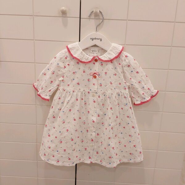 [아가방 (패플)] [아가방]NC청주점 26년여름신상 샤샤 플라워 7부 오픈 OP  01T324002 ECJ