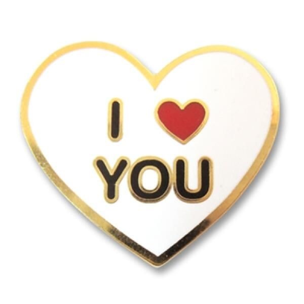 아트박스/로고마크 I LOVE YOU 하트 뱃지