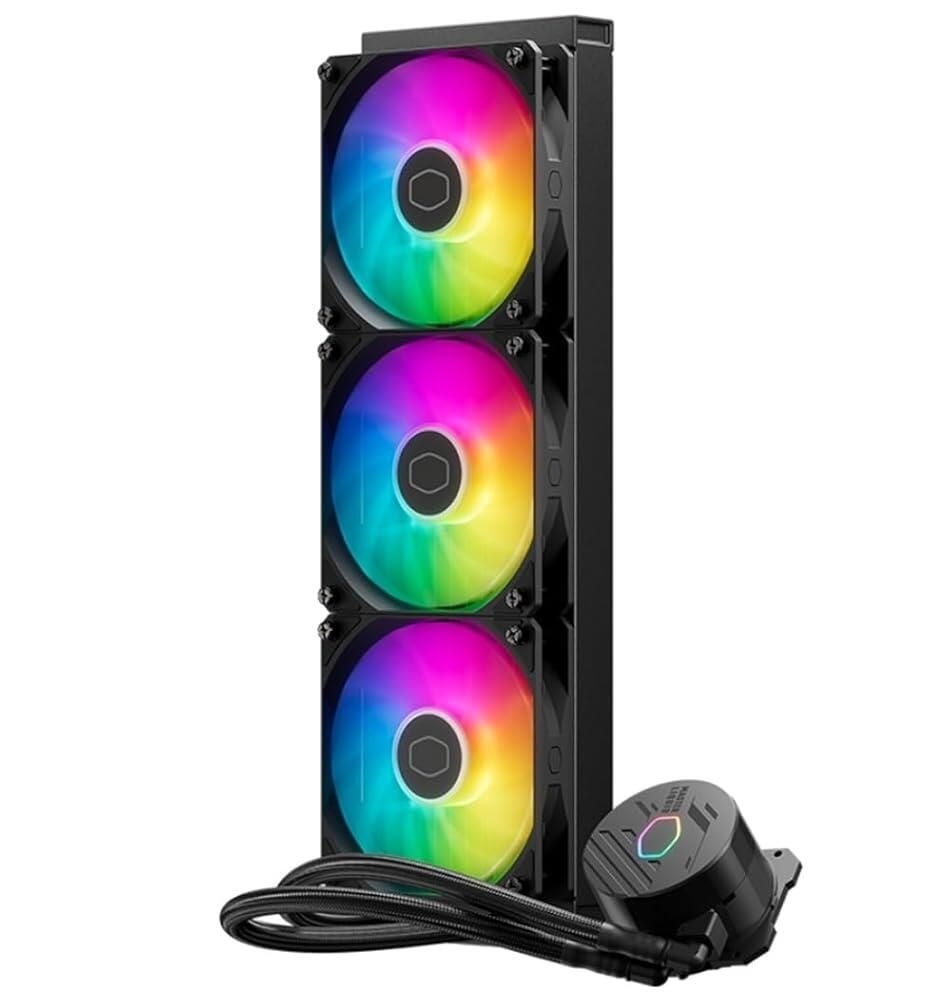 [해외] MasterLiquid ML360 코어 360mm AIO, 액체 쿨러, 120mm ARGB&PWM 팬, AMD Ryzen AM5/AM4/AM3, 인텔 LGA1700/1200/115X용 라디에이터 321079