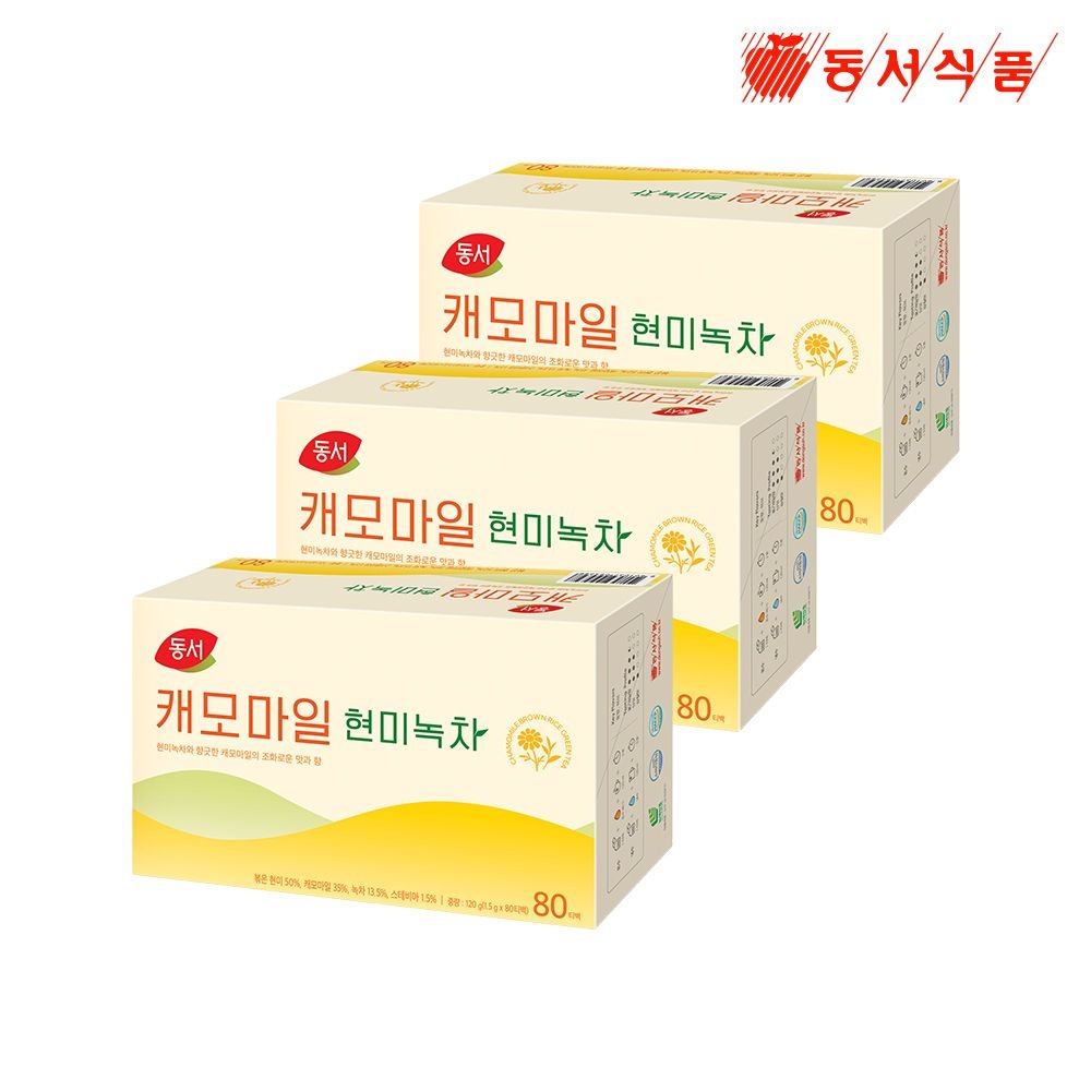 동서 캐모마일 현미녹차 80개입 3개