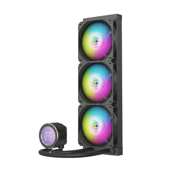 마이크로닉스 ICEROCK MLD-420 LCD 인디게이터 CPU쿨러 블랙