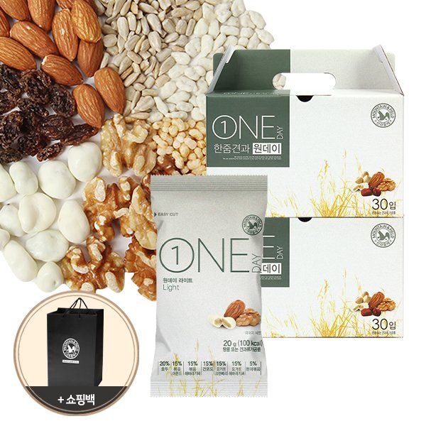 산과들에 산과들에하루견과 원데이라이트 30입 선물세트x2 783494