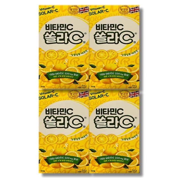 [건강나라] 고려은단 쏠라C 비타민C 레몬맛 80정 4개