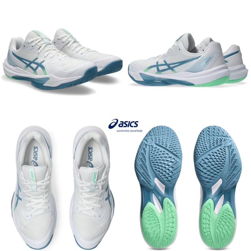 아식스 스카이엘리트FF3 남녀공용 배구화 인도어화 실내운동화 화이트 1051A080.106