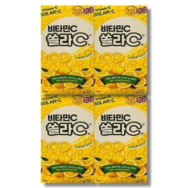 [건강나라] 고려은단 쏠라C 비타민C 레몬맛 80정 4개