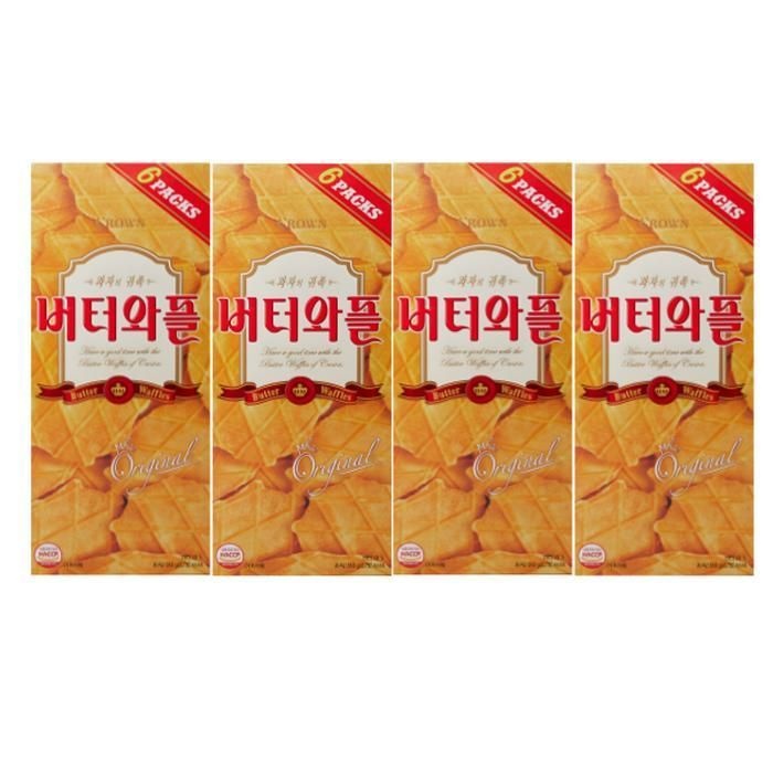 크라운 버터와플 810g  (135g x 6입) 4개