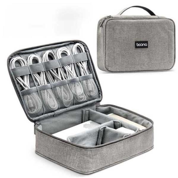 [셀러허브잡화] 충전기 마우스 수납 멀티 업무 파우치 노트북 맥북케이스