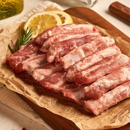 스카이포크 (하늘돼지 특가) 국내산 100% 생쪽갈비 2kg 1등급 이상 돼지고기 등갈비 찜갈비 한돈