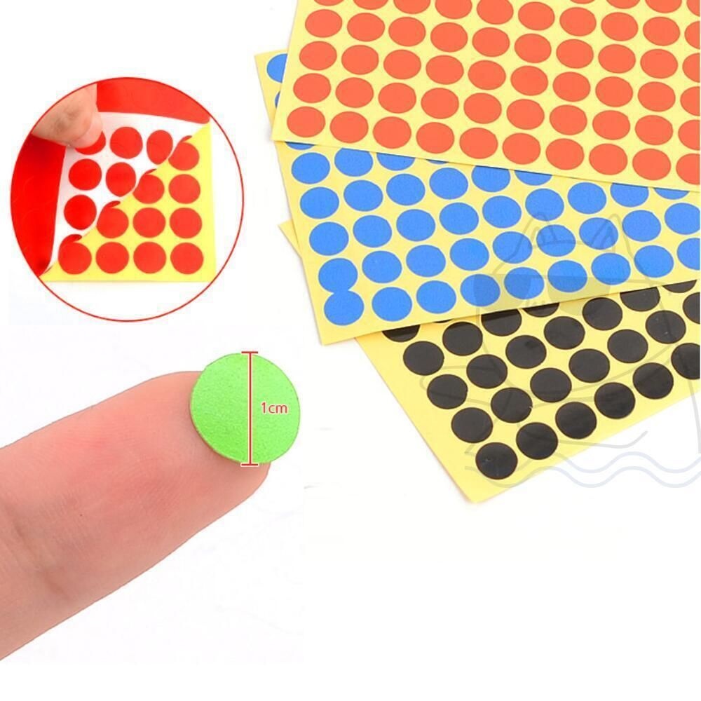 펀코 컬러원형 다꾸스티커 색깔스티커 선거스티커 동그란스티커 칼라스티커 도트스티커 설문조사스티커