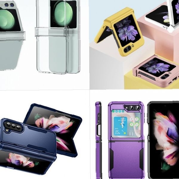 중국 폴더블폰 접이식 힌지 보호 투명 하드 실리콘 메탈 범퍼 충격 방지 슬림 케이스