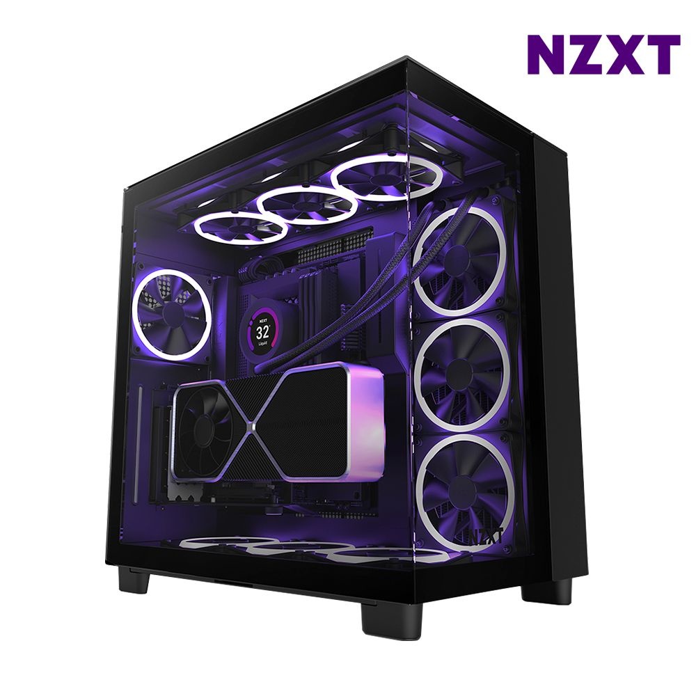 NZXT H9 ELITE 블랙 듀얼챔버 PC케이스 미들타워케이스 ATX 엘리트
