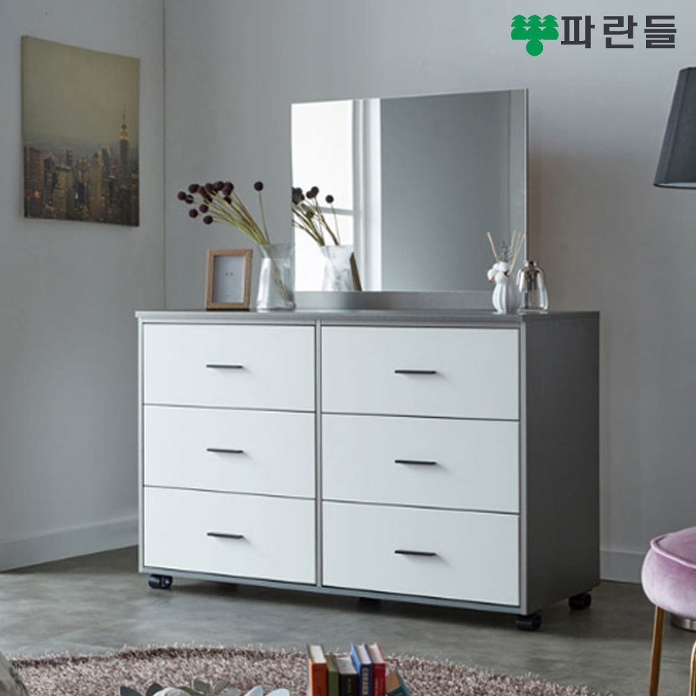 파란들가구 3단2칸 1200 서랍장(E) 2칸3단서랍장(E) 광폭서랍장