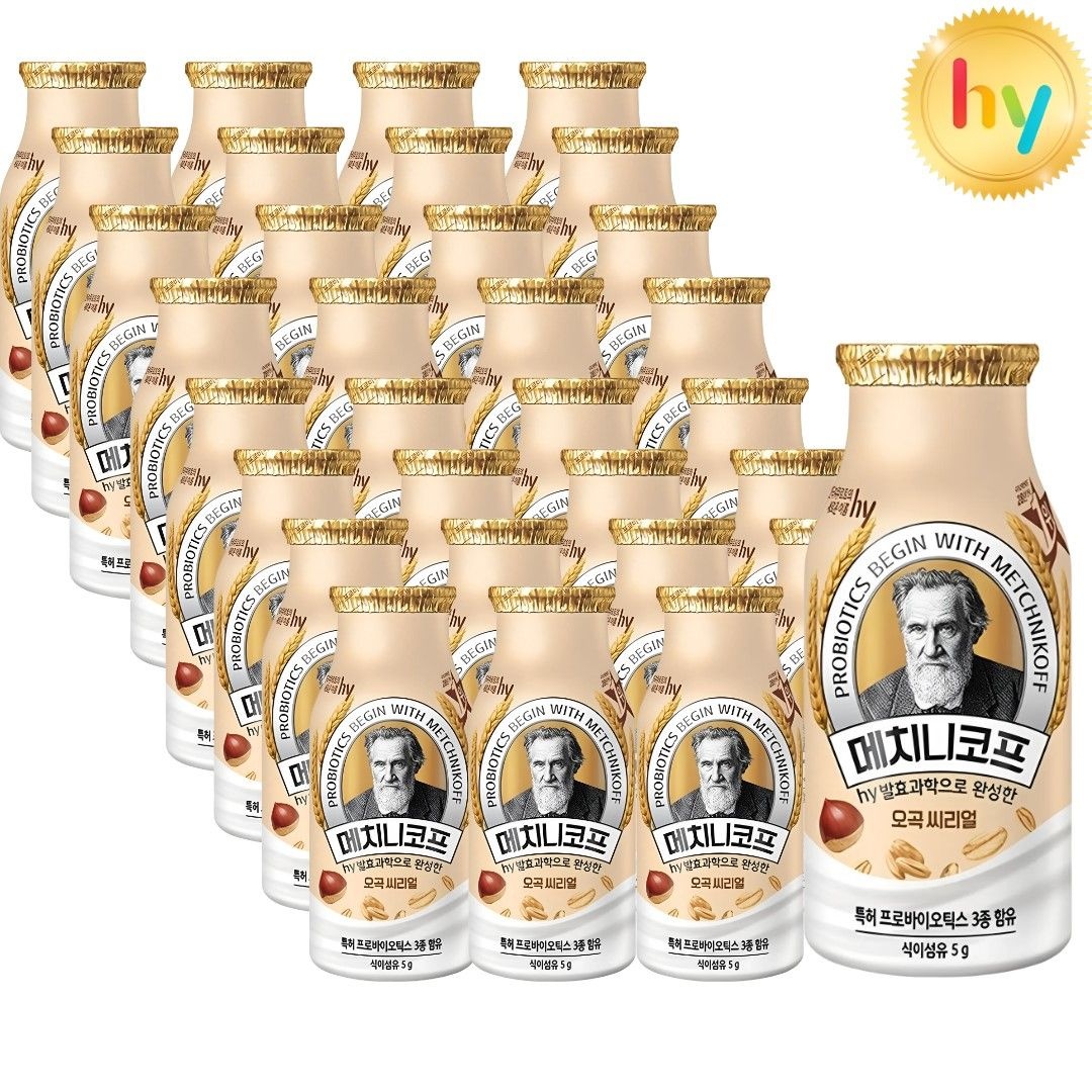 hy 한국야쿠르트 메치니코프 오곡 씨리얼 요거트 140ml (32입)