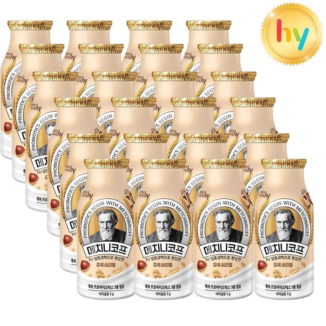 hy 한국야쿠르트 메치니코프 오곡 씨리얼 요거트 140ml (24입)