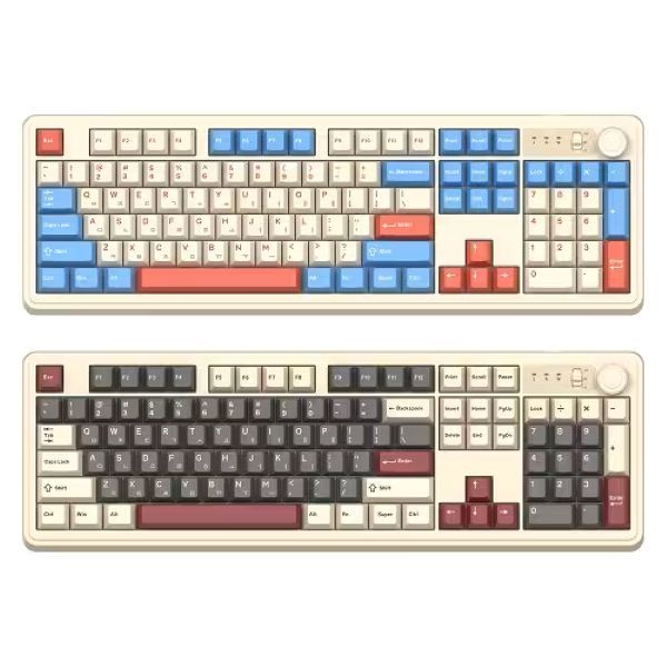 앱코 AF108PRO ABKO x SOAI 콜라보 3모드 기계식 키보드 와인 그레이