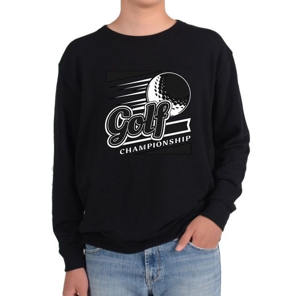 에이치플러스몰 [하프클럽]기모맨투맨 골피 챔피언십 대회 라운딩 아이언 우드 골프그림 다양한 색상 사이즈