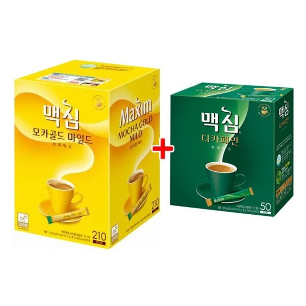 [동서식품]맥심 모카골드 믹스 210T+디카페인 믹스 50T/무배