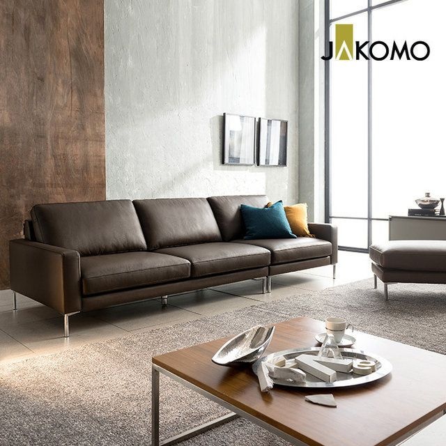 자코모 자코모 모네 4인 이태리 천연면피 소가죽 소파+스툴