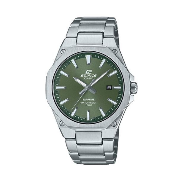 카시오 에디피스 시계 EFR-S108D-3A 남성용 손목시계 에얄오크 사파이어글라스 메탈밴드 CASIO 정품