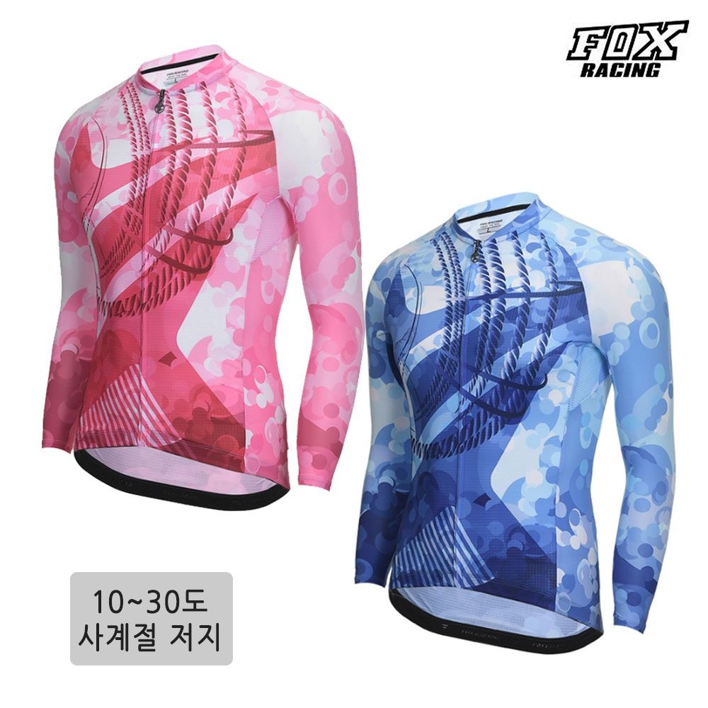 폭스레이싱 자전거 긴팔 저지 FRLJER-158 [봄맞이할인] 라이딩 싸이클 초경량 얇은원단 봄가을 여름용 슬림핏 상의
