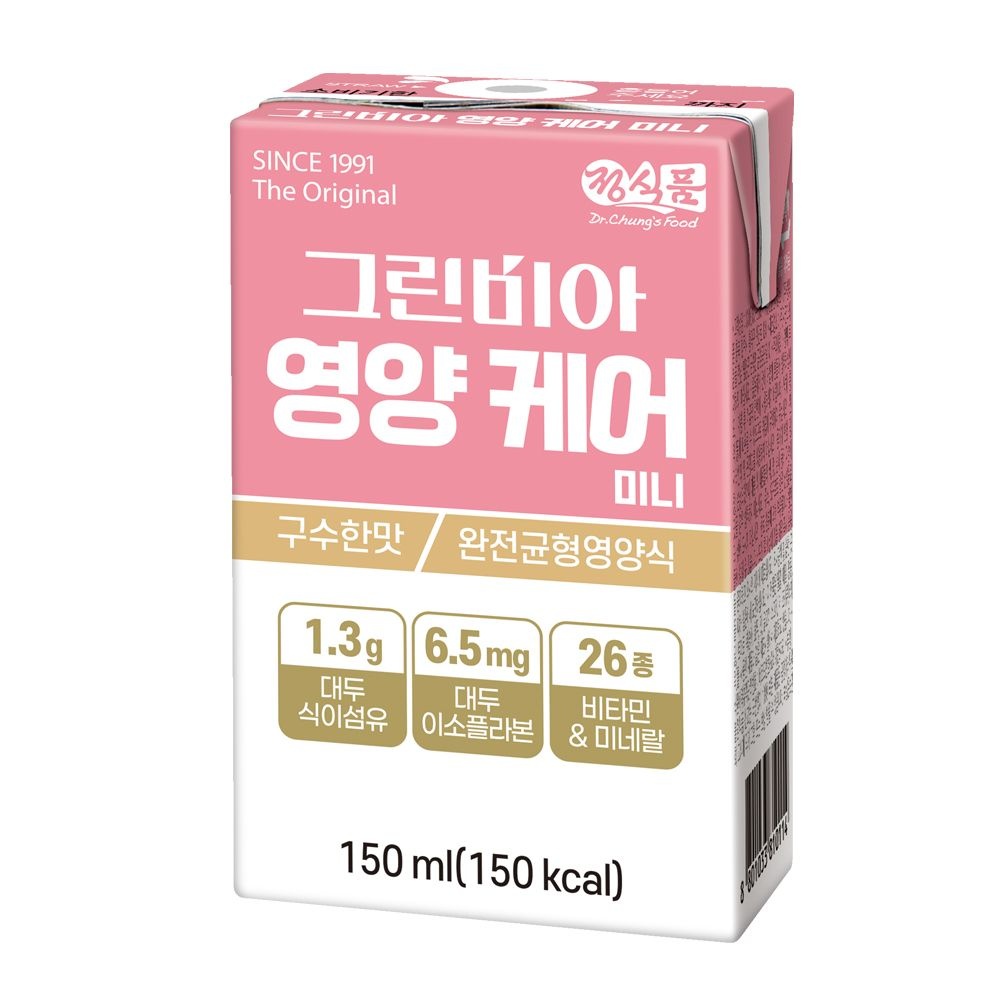 그린비아 (공식) 그린비아 영양케어 미니 구수한맛 완전균형영양식 150mlx72팩