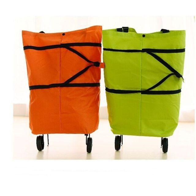 중국/CW 접이식 장바구니 파우치 바구니 바퀴 폴더블 카트 시장바구니 시장가방 캐리어 휴대용 쇼핑카트 끌차