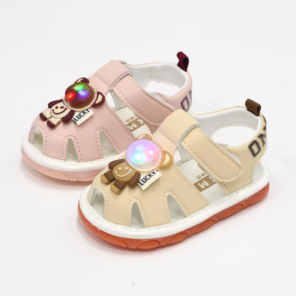 AA2 불빛 삑삑이 LED 샌들 돌선물 걸음마 여름 삑삑이신발