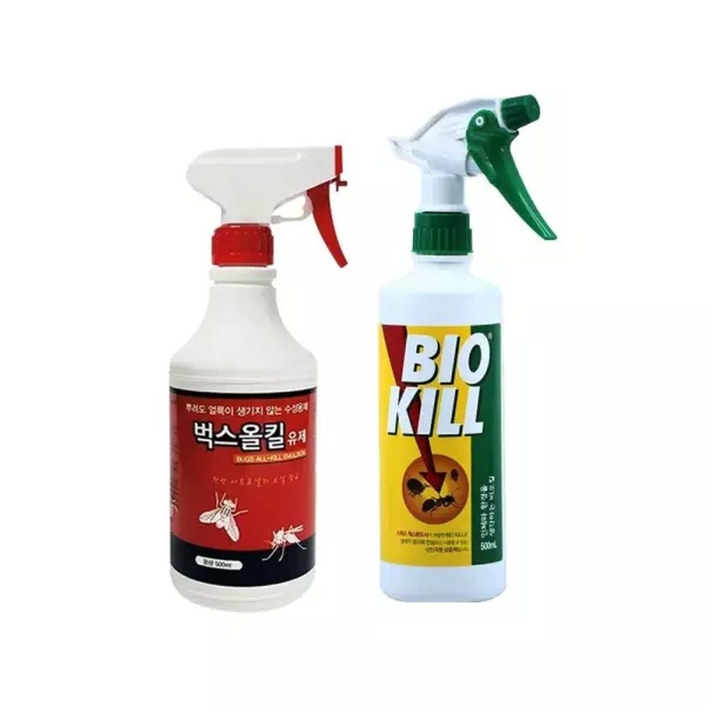 벅스올킬 살충제 스프레이형 비오킬 해충퇴치 500ml 1개 탁월 에너지 퇴치제 무색무취