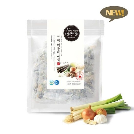 해통령 야채해물 다시팩 150g /10개입 (친환경 생분해 티백)