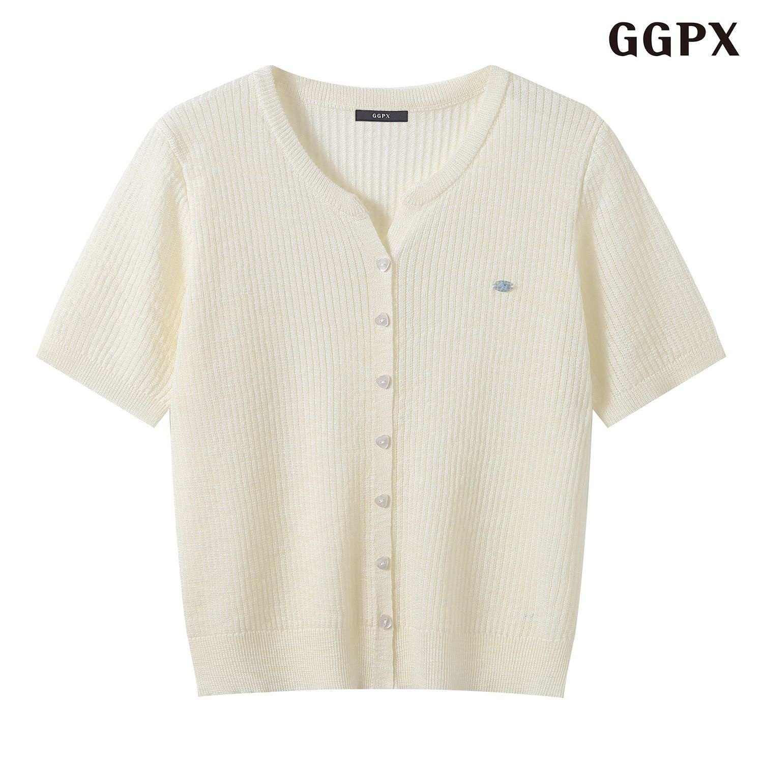 데일리 라운드 반팔 니트 가디건 (GQBCK023D)