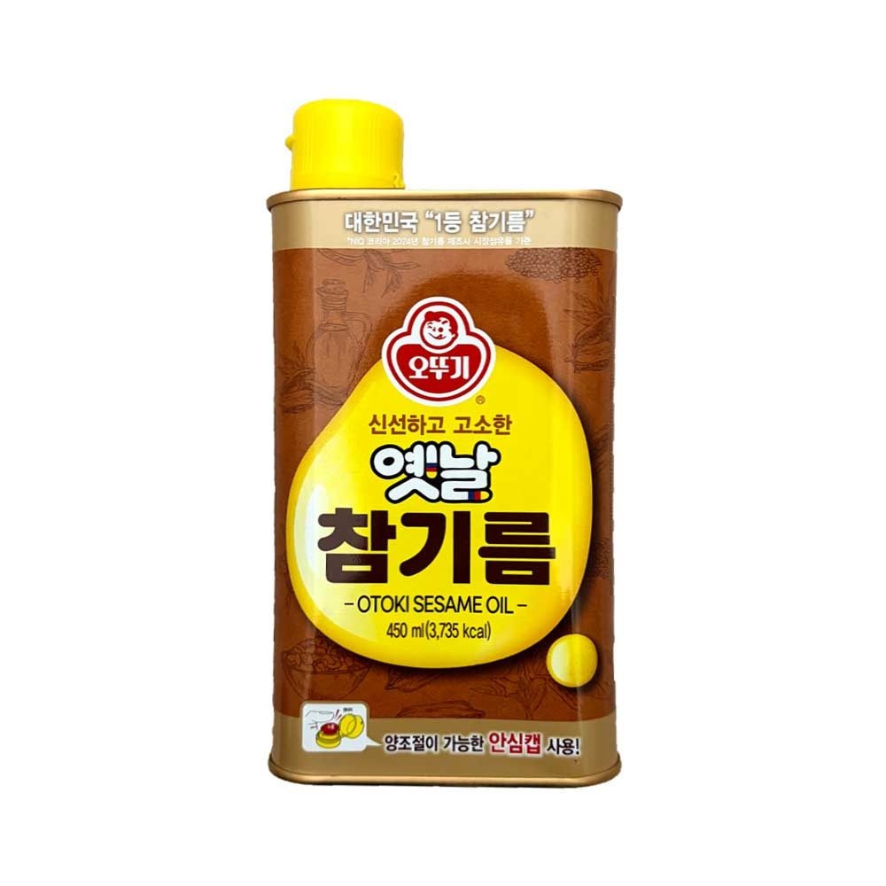 오뚜기 옛날 참기름 450ml 캔