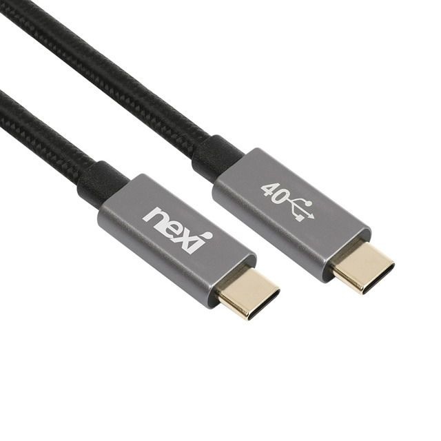 넥시 USB4 C to C 썬더볼트4 40Gbps 8K DP출력 240W PD충전 케이블 nx1527 - 0.5m