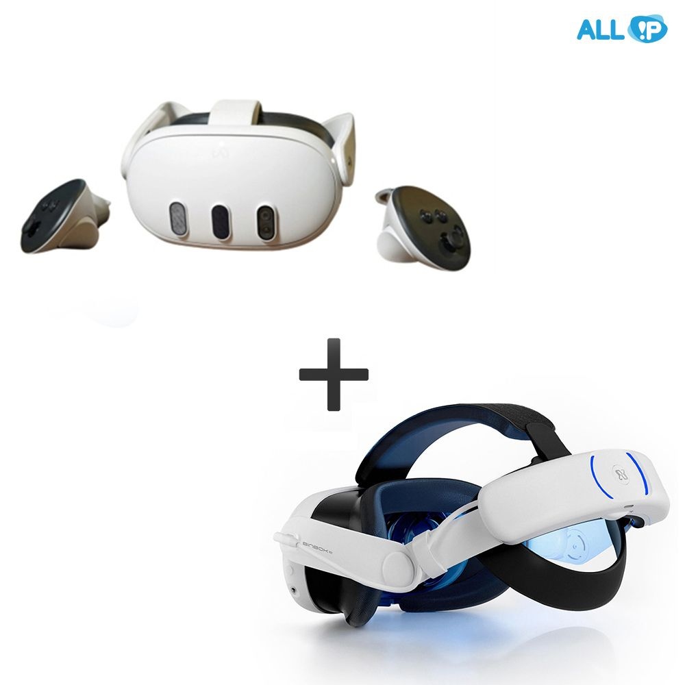 (현대Hmall) 메타 퀘스트 3 512GB meta quest 3 512GB+ 고용량 배터리 헤드 스트랩 BINBOK VR T3 8000mAh 국내발송 SKT