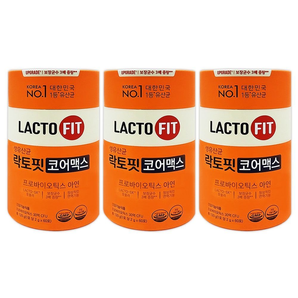 락토핏 코어맥스 2g x 60포 3통