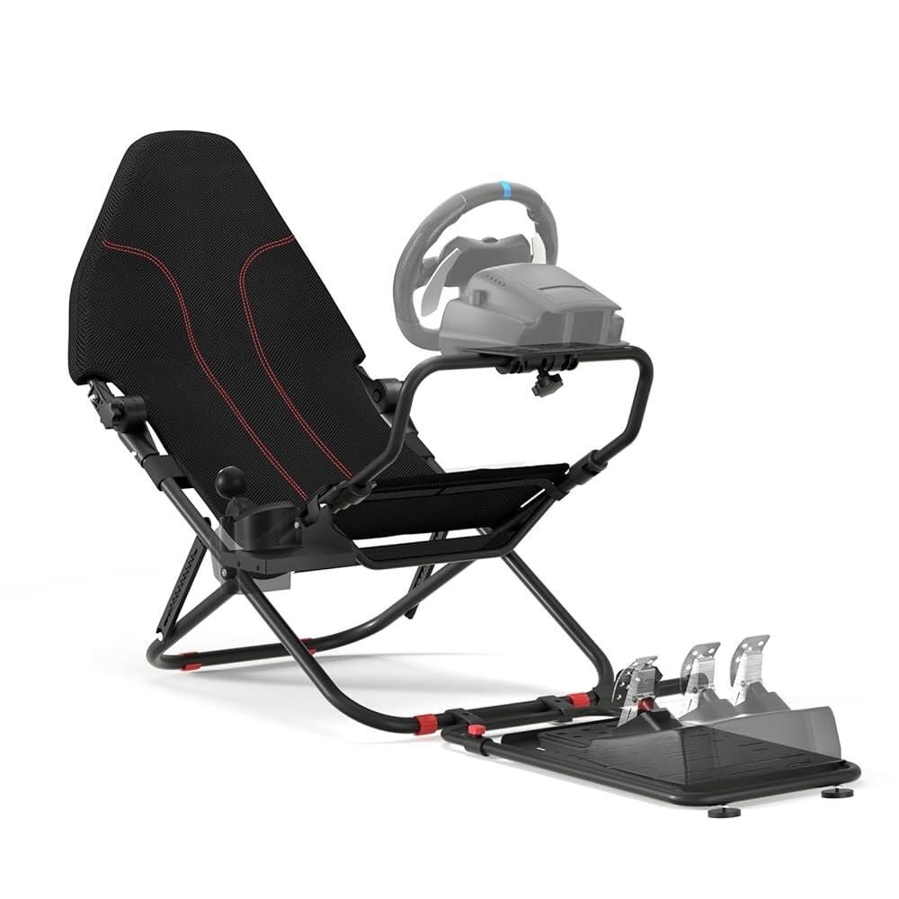 [해외] RACGTING Racing Simulator Cockpit for G29/G920/G923, Foldable & Adjustable Seat Thrustmaster T300RS/248/T-GT II, Fanatec CSL DD/GT DD Pro/ClubSport DD