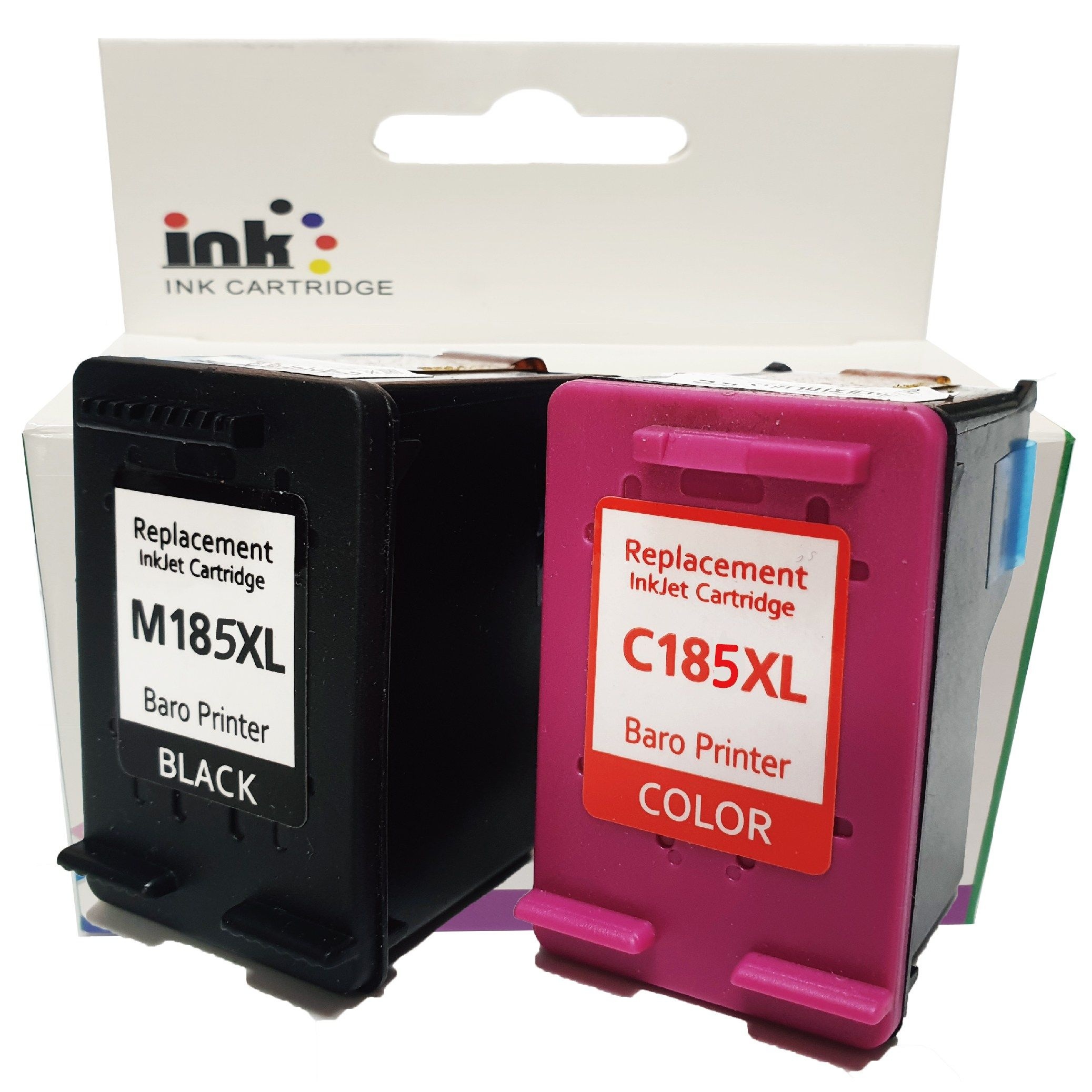 4배대용량 INK- M185 C185 (검정+컬러)XL 세트 삼성 SL-J1680 J1683 J1655 SL-J1770W 1780DW