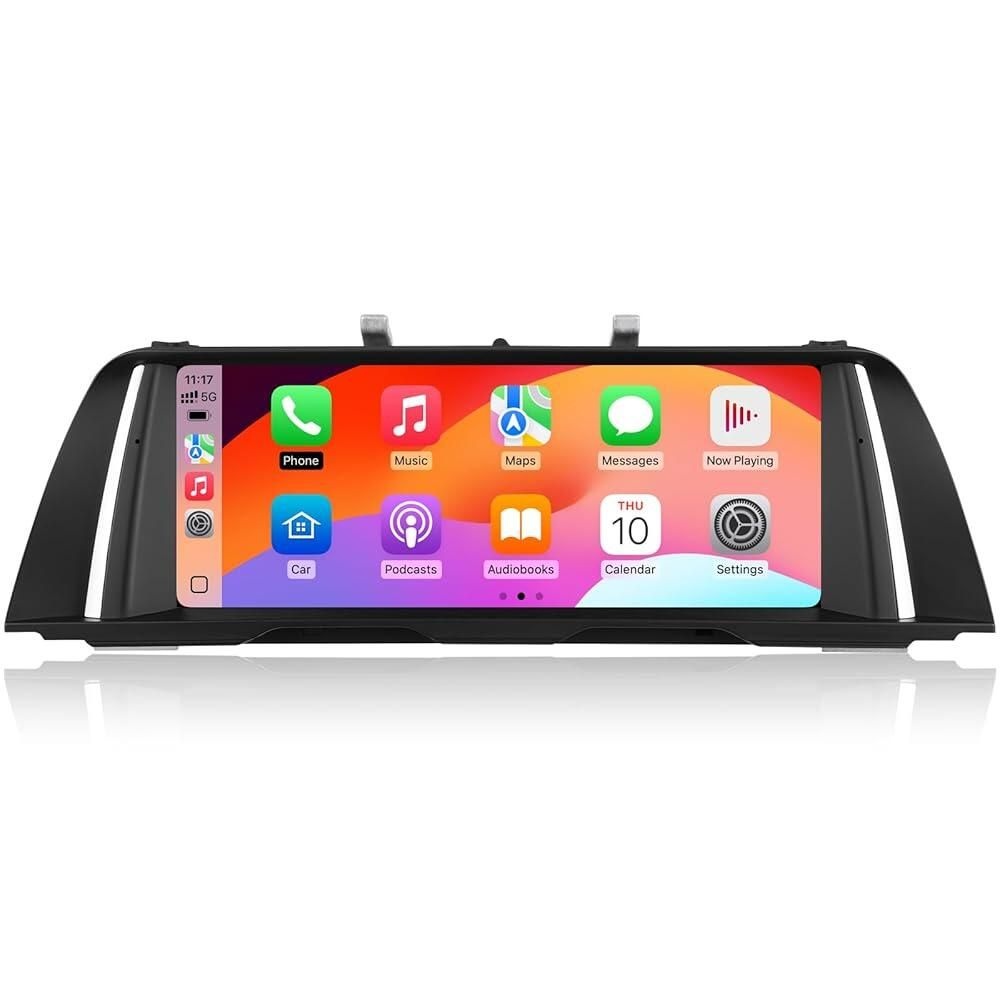 [해외] BMW 5 시리즈 F10 F11 (2013-2016)용 10.2인치 터치 스크린 NBT 시스템 무선 CarPlay 안드로이드 자동 업그레이드 공장 자동